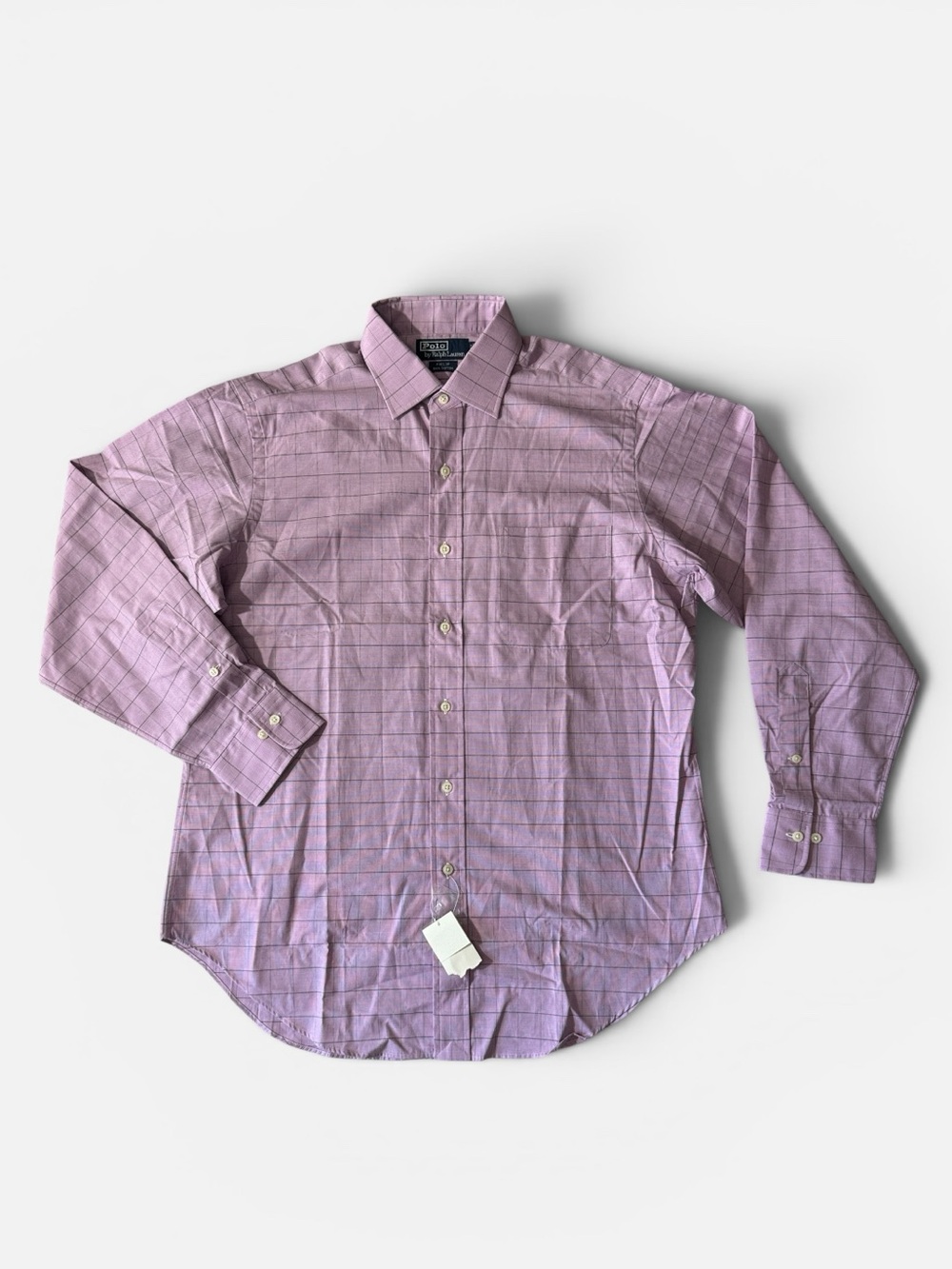 NEW Polo Ralph Lauren mens 16 34/35 purple plaid Philip cotton dress shirt NWT